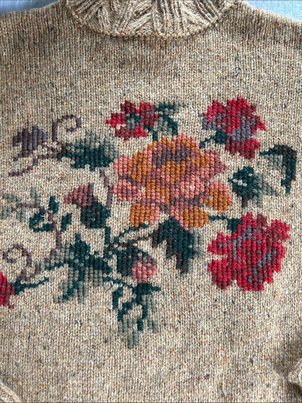 Laura Ashley Floral Knit Sweater & Plaid Pants - Picture 9 of 13